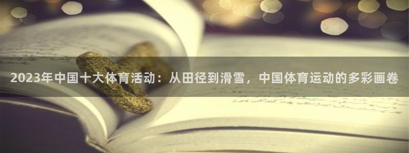 风速体育：2023年中国十大体育活动：从田径到滑雪，中国体育运动的多彩画卷